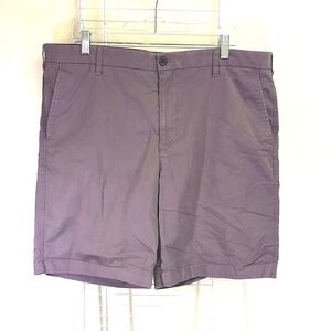 Dockers Size 38 Men's Taupe Flat Front Supreme Flex 9" Inseam Chino Shorts